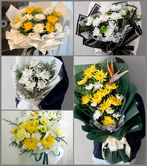 海南海口市美兰区博爱街道白事花束代送
